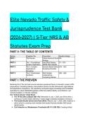 Elite Nevada Traffic Safety & Jurisprudence Test Bank &lpar;2026&sol;2027&rpar; &vert; S-Tier NRS & AB Statutes Exam Prep