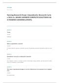 GCU NUR 550 translational research EXAM A&plus; GRADE ASSURED COMPLETE SOLUTIONS AND VERIFIED ANSWERS