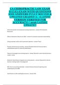 Chiropractic Law &lpar;CCLE &ndash; California Chiropractic Law Exam&rpar; &ndash; Study Guide &ndash; 2025&ndash;2026 &ndash; Regulatory Principles&comma; Professional Practice Laws&comma; and Licensing Requirements Review Material