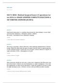 HESI PN adult medical surgical EXAM A&plus; GRADE ASSURED COMPLETE SOLUTIONS AND VERIFIED ANSWERS