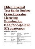 S-Tier Elite Test Bank&colon; 2026&sol;2027 Quebec Crane Operator Licensing Examination &lpar;CCQ&sol;SAAQ&sol;CNESST&rpar;