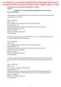 Test Bank for Accounting for Governmental & Nonprofit Entities 18e by Reck &lpar;All Chapters 1-17&comma; Verified Answers&rpar; &vert; A&plus; Guide