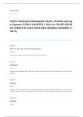 NCLEX PN fundamentals EXAM A&plus; GRADE ASSURED COMPLETE SOLUTIONS AND VERIFIED ANSWERS