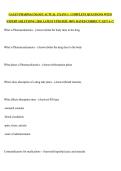 GALEN PHARMACOLOGY ACTUAL  EXAM 1 &vert;  COMPLETE QUESTIONS WITH EXPERT SOLUTIONS &vert; 2026 LATEST UPDATED&vert; 100&percnt; RATED CORRECT &vert; GET A&plus;&excl;&excl;