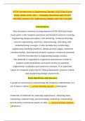 PLTW Introduction to Engineering Design &lpar;IED&rpar; Final Exam Study Guide 2026&ndash;2027 &ndash; Complete Questions and Correct Detailed Answers for Engineering Design and CAD Concepts