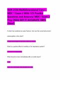 NUR 2356 Multidimensional Care I - MDC 1 Exam 2 With 125 Practice Questions and Answers&sol; MDC I Exam 2 Prep 2026&vert; GET IT ACCURATE 100&percnt; &lpar;New&excl;&rpar;
