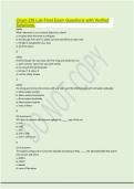 Chem 238 Lab Final Exam Questions with Verified Solutions&period;