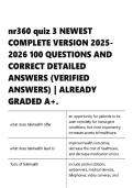 nr360 quiz 3 NEWEST COMPLETE VERSION 2025-2026 100 QUESTIONS AND CORRECT DETAILED ANSWERS &lpar;VERIFIED ANSWERS&rpar; &vert; ALREADY GRADED A&plus;&period;
