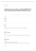 CNA written EXAM A&plus; GRADE ASSURED COMPLETE SOLUTIONS AND VERIFIED ANSWERS