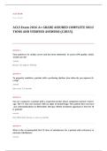 ACLS pre EXAM A&plus; GRADE ASSURED COMPLETE SOLUTIONS AND VERIFIED ANSWERS