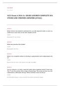 ACLS pre EXAM A&plus; GRADE ASSURED COMPLETE SOLUTIONS AND VERIFIED ANSWERS