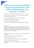 WSET Level 4 D2 Actual Exam 2026&sol;2027 &vert; Complete Exam-Style Questions &vert; 100&percnt; Verified &ndash; Detailed Rationales &ndash; Pass Guaranteed &ndash; A&plus; Graded&NewLine;&NewLine;