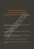  Paper 1 SOCIOLOGY OCR A LEVEL EXAM QUESTIONS