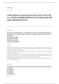 CCRN neonatal EXAM A&plus; GRADE ASSURED COMPLETE SOLUTIONS AND VERIFIED ANSWERS