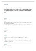 NCLEX PN fundamentals EXAM A&plus; GRADE ASSURED COMPLETE SOLUTIONS AND VERIFIED ANSWERS