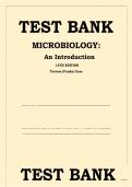 Test Bank Microbiology An Introduction 13th Edition Tortora Funke Case Questions and Answers Verified Solution