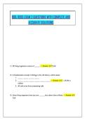 BIOL 1090&colon; EXAM 2 QUESTIONS WITH COMPLETE AND ACCURATE SOLUTIONS 