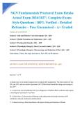NGN Fundamentals Proctored Exam Retake Actual Exam 2026&sol;2027 &vert; Complete Exam-Style Questions &vert; 100&percnt; Verified &ndash; Detailed Rationales &ndash; Pass Guaranteed &ndash; A&plus; Graded&NewLine;&NewLine;