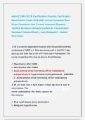 Adult CCRN PCCN Certification Practice Test Exam &vert;&vert; &NewLine;Most Recent Exam 2026-2027 Actual Complete Real &NewLine;Exam Questions And Correct Answers &lpar;Expertly &NewLine;Verified Answers&rpar; Already Graded A&plus; &vert; Guaranteed &NewLine;Success&excl;&excl; Newest Exam &vert; Just Released&excl;&excl;&ndash; Instant &NewLine;Do