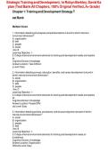 Strategic&NewLine;Training&NewLine;and&NewLine;Development&comma;&NewLine;1e&NewLine;Robyn&NewLine;Berkley&comma;&NewLine;David&NewLine;a&NewLine;plan&NewLine;&lpar;Test&NewLine;Bank&NewLine;All&NewLine;Chapters&comma;&NewLine;100&percnt;k&NewLine;Original&NewLine;Verified&comma;&NewLine;A&plus;&NewLine;Grade&rpar; 
