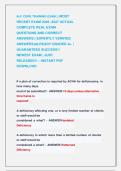 ALF CORE TRAINING EXAM &vert;&vert; MOST &NewLine;RECENT EXAM 2026 -2027 ACTUAL &NewLine;COMPLETE REAL EXAM &NewLine;QUESTIONS AND CORRECT &NewLine;ANSWERS &lpar; EXPERTLY VERIFIED &NewLine;ANSWERS&rpar;ALREADY GRADED A&plus; &vert; &NewLine;GUARANTEED SUCCESS&excl;&excl; &NewLine;NEWEST EXAM &vert; JUST &NewLine;RELEASED&excl;&excl; &ndash; INSTANT PDF &NewLine;DOWNLOAD 