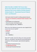 AMCA BILLING & CODING TEST Exams&vert;&vert; Most Recent Exams 2026-2027 