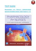 Test Bank - Pharmacology for Nurses-A Pathophysiologic Approach&comma; 6th Edition &lpar;Adams&comma; 2020&rpar;&comma; Chapter 1-50 &vert; All Chapters Practice Questions with Answers