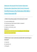Delaware Structural Pest Control Operator &NewLine;Examination Questions And Correct Answers &NewLine;&lpar;Verified Answers&rpar; Plus Rationales 2026 Q&A &vert; &NewLine;Instant Download Pdf