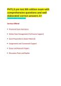 PHTLS pre test 8th edition exam with comprehensive questions and well elaborated correct answers GRADED  A&plus;