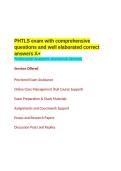 PHTLS exam with comprehensive questions and well elaborated   correct answers    GRADED A&plus;