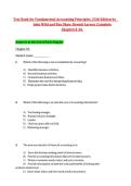 Test Bank for Fundamental Accounting Principles&comma; 25th Edition by   &NewLine;John Wild and Ken Shaw&comma; Kermit Larson &comma;Complete &NewLine;Chapters1-26&period;
