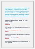 California Life and Health Insurance Exam 2026 &vert; Q&A &NewLine;&vert; CA Life&comma; Health & Accident Practice Test &vert;&vert; Most &NewLine;Recent Exam 2026-2027 Actual Complete Real Exam &NewLine;Questions And Correct Answers &lpar;Expertly Verified &NewLine;Answers&rpar; Already Graded A&plus; &vert; Guaranteed Succes