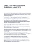 OPMA 3306 CHAPTER 08 EXAM QUESTIONS & ANSWERS