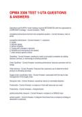 OPMA 3306 TEST 1-UTA QUESTIONS & ANSWERS