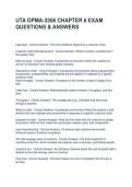 UTA OPMA-3306 CHAPTER 6 EXAM QUESTIONS & ANSWERS
