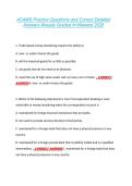 ACAMS Practice Questions and Correct Detailed &NewLine;Answers Already Graded A&plus;&vert;Newest 2026 