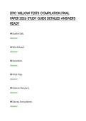 EPIC WILLOW TESTS COMPILATION FINAL &NewLine;PAPER 2026 STUDY GUIDE DETAILED ANSWERS &NewLine;READY 