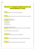 CFA Level I &vert; Economics&vert;Quantitative Methods&vert;Questions with Verified Answers &vert;Complete Exam Practice and Curriculum&vert;Comprehensive Verified Practice Study Guide &lpar;2026&sol;2027 A&plus; Edition&rpar;