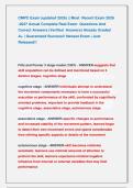 CMPC Exam &lpar;updated 2026&rpar; &vert;&vert; Most  Recent Exam 2026              -2027 Actual Complete Real Exam  Questions And &NewLine;Correct Answers &lpar;Verified  Answers&rpar; Already Graded &NewLine;A&plus; &vert; Guaranteed Success&excl;&excl; Newest Exam &vert; Just &NewLine;Released&excl;&excl;