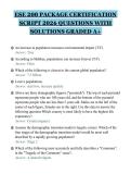 ESE 200 PACKAGE CERTIFICATION&NewLine;SCRIPT 2026 QUESTIONS WITH&NewLine;SOLUTIONS GRADED A&plus;&NewLine;