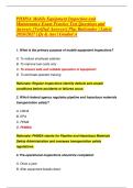 PHMSA Mobile Equipment Inspection and &NewLine;Maintenance Exam Practice Test Questions and &NewLine;Answers &lbrack;Verified Answers&rsqb; Plus Rationales &vert; Latest &NewLine;2026&sol;2027 &vert; Qs & Ans &vert; Graded A