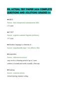 ESL ACTUAL TEST PAPER 2026 COMPLETE&NewLine;QUESTIONS AND SOLUTIONS GRADED A&plus;