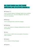 ESL STUDY GUIDE 2026 TEST PAPER&NewLine;QUESTIONS AND SOLUTIONS GRADED A&plus;