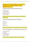 Wound Care Final Quiz &vert;Questions and Answers &NewLine;&lbrack;Verified Answers&rsqb; Plus Rationales &vert; Latest &NewLine;2026&sol;2027 &vert; Qs & Ans