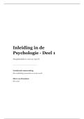 Samenvatting Inleiding in de Psychologie Deel 1 &lpar;PB0014&rpar; &vert; Open Universiteit &vert; 2025&sol;26