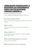 ABMDI BOARD CERTIFICATION 73&NewLine;QUESTIONS 2026 PROFESSIONAL&NewLine;SCRIPT SOLVED QUESTIONS&NewLine;VERIFIED ANSWERS A&plus;&NewLine;