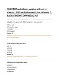 NCLEX-PN Practice Exam Questions with Correct Answers