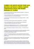 Florida 2-20 Agents License Exam Complete Bundle &vert; 2026 Questions & Answers Pack &vert; Verified Revision Material &vert; A&plus; &vert; 100&percnt; Study Set
