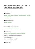 ABRET CNIM STUDY GUIDE 2026 VERIFIED&NewLine;Q&A MASTER SOLUTION PACK&NewLine;