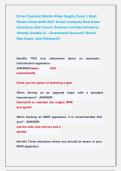Driver Operator Mobile Water Supply Exam &vert;&vert; Most &NewLine;Recent Exam 2026-2027 Actual Complete Real Exam &NewLine;Questions And Correct Answers &lpar;Verified Answers&rpar; &NewLine;Already Graded A&plus; &vert; Guaranteed Success&excl;&excl; Brand            &NewLine;New Exam&vert; Just Released&excl;&excl;